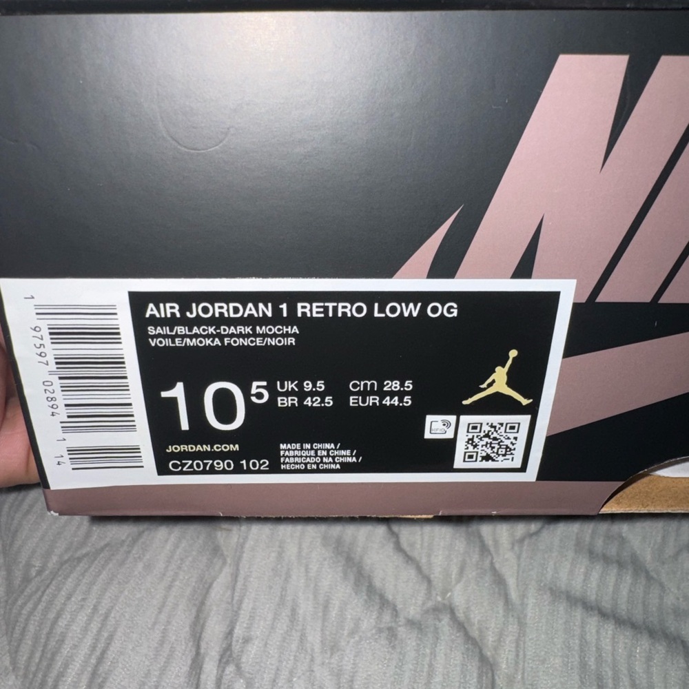 Jordan Air Jordan 1 Retro Low OG - Black and Mocha